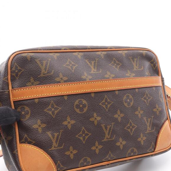 LOUIS VUITTON Brown Monogram Leather Shoulder Bag